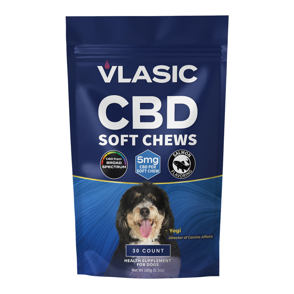 Photograph of product: Broad Spectrum CBD Dog Chews (Salmon Flavor)