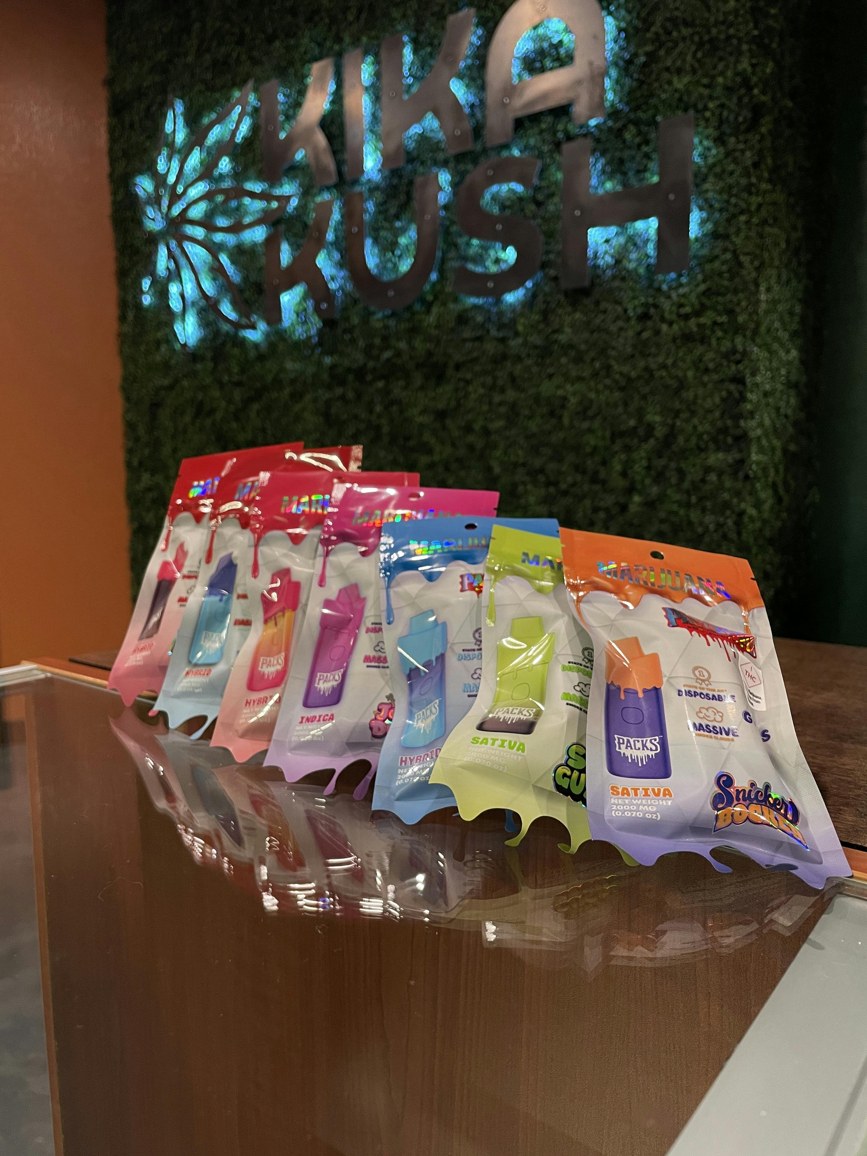 Photograph of product: Packs Pod - Live Resin Disposable Cartridges - Guava Bubblegum - 2000mg