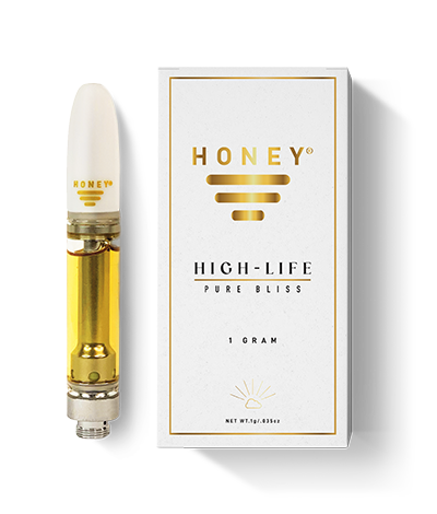 Photograph of product: Honey High Life Super Lemon Haze (S) Vape Cartridge 1g