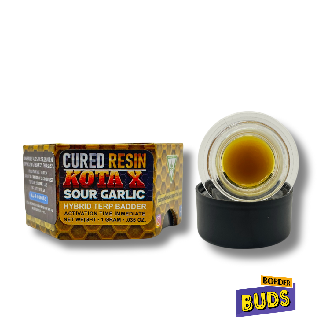Photograph of product: Kota x Sour Garlic | Cannabee Extracts | 1g | Live Resin Terp Badder