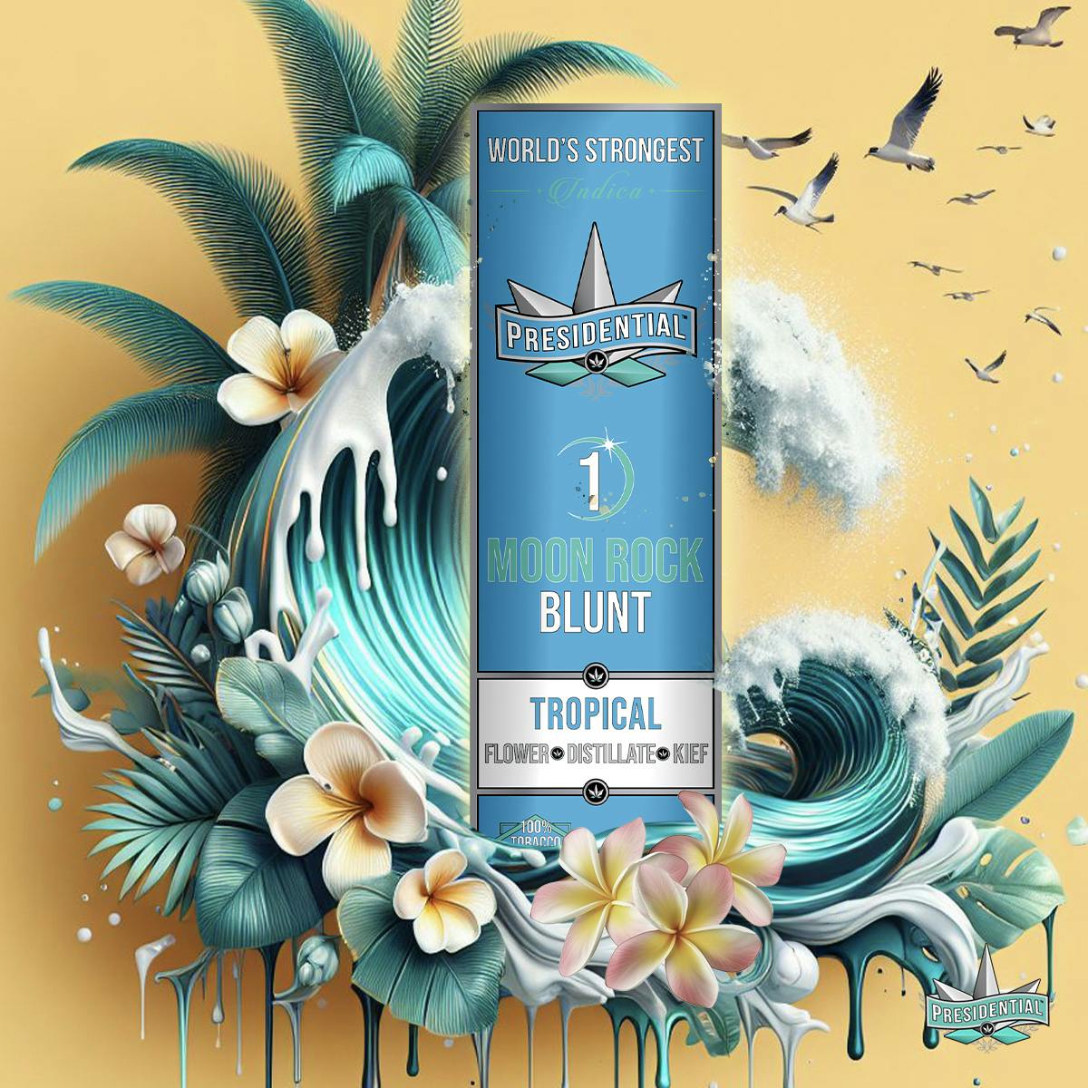 Photograph of product: Presidential Infused Blunt 1.5g Tropical