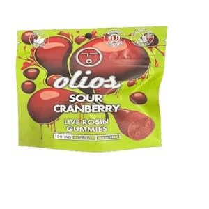 Photograph of product: Olio | Rosin Gummies | Sour Cranberry | 100mg