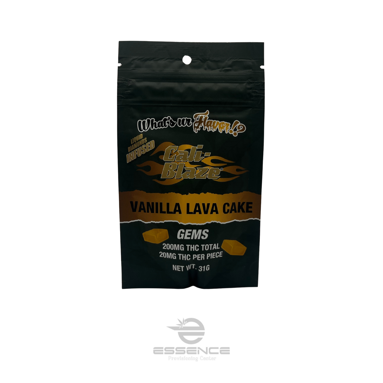Photograph of product: Cali Blaze - Vanilla Lava Cake Gummies - 200mg
