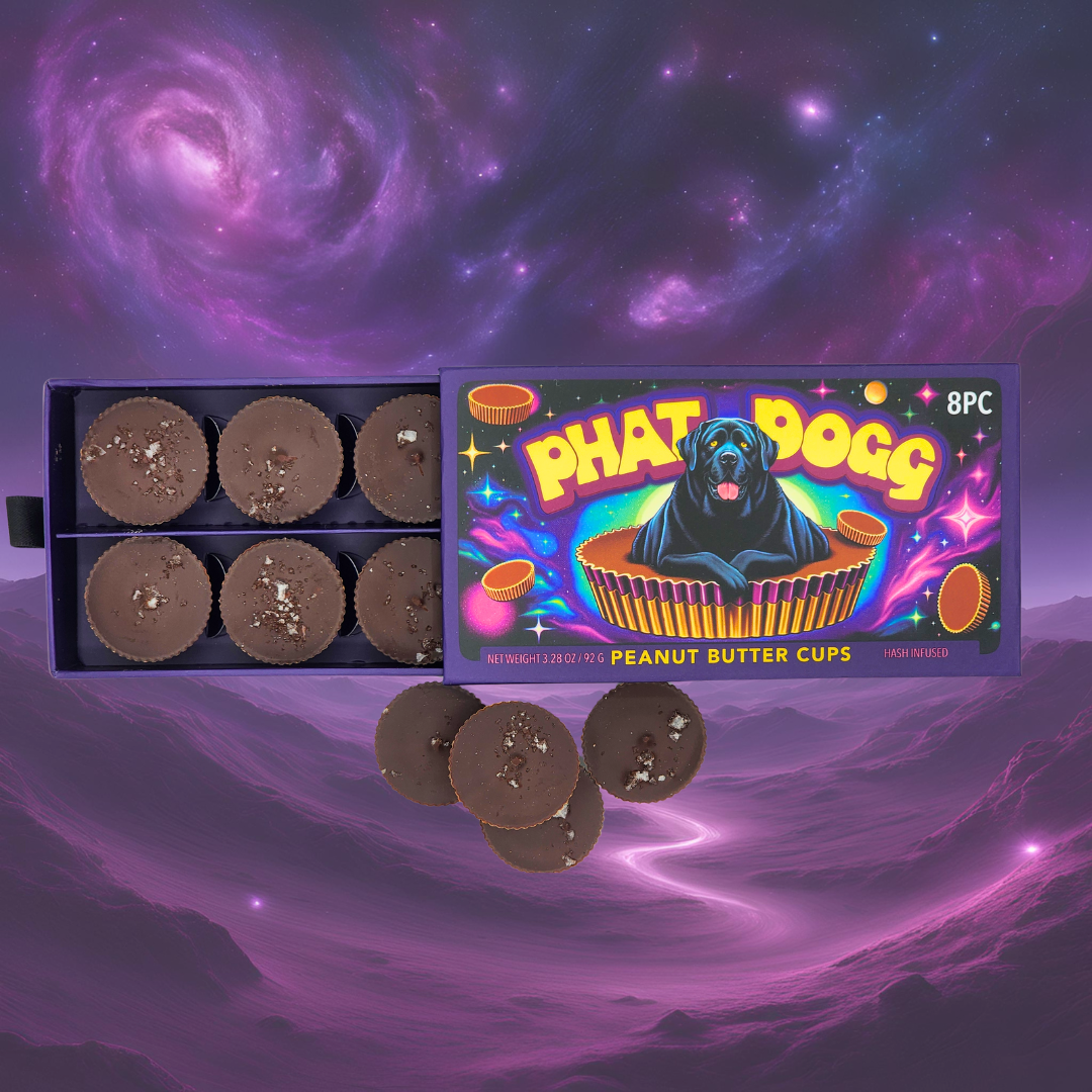 Photograph of product: au chocolat Rosin Peanut Butter Cups 8pk | 40mg