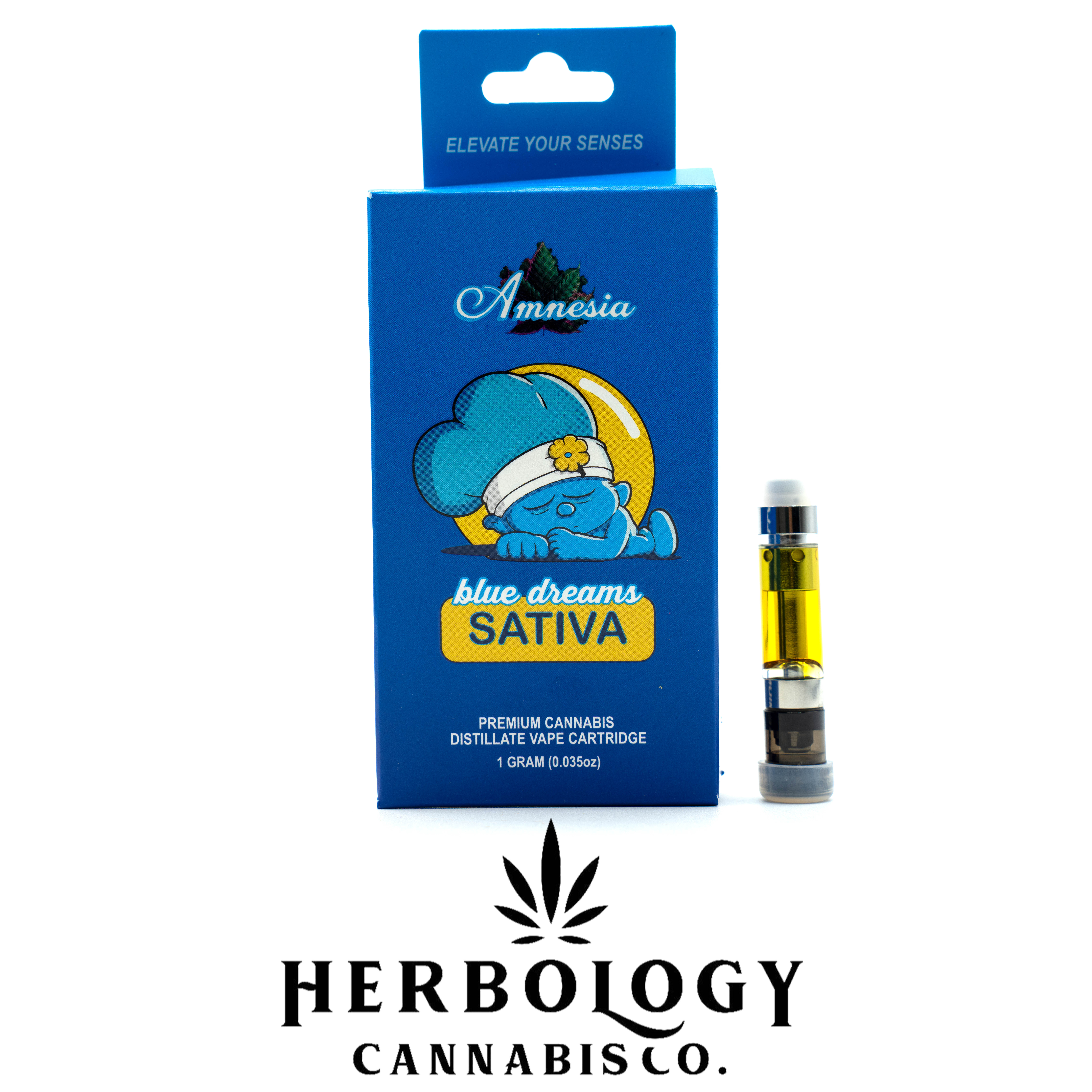 Photograph of product: Amnesia | Distillate 510 Cart | Blue Dream | 1g