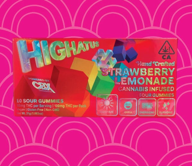 Photograph of product: Strawberry Lemonade Gummies 100mg - 