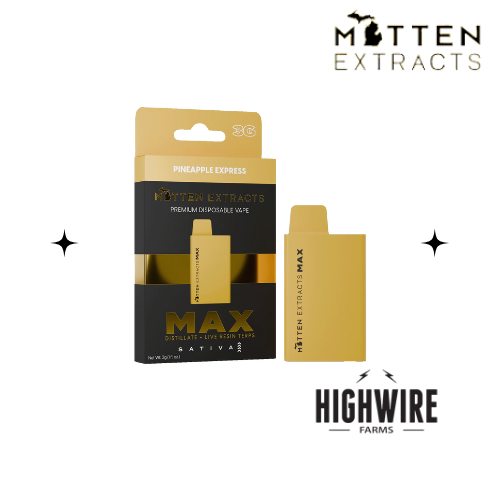 Photograph of product: Mitten Extracts Disposable Pineapple Express 3g