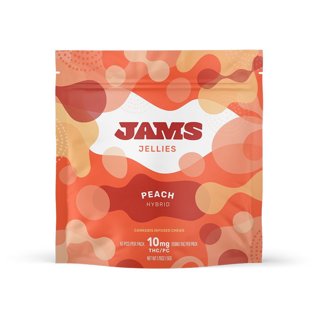 Photograph of product: Jams Classic Jellies | Peach (H) | Edible | 100mg