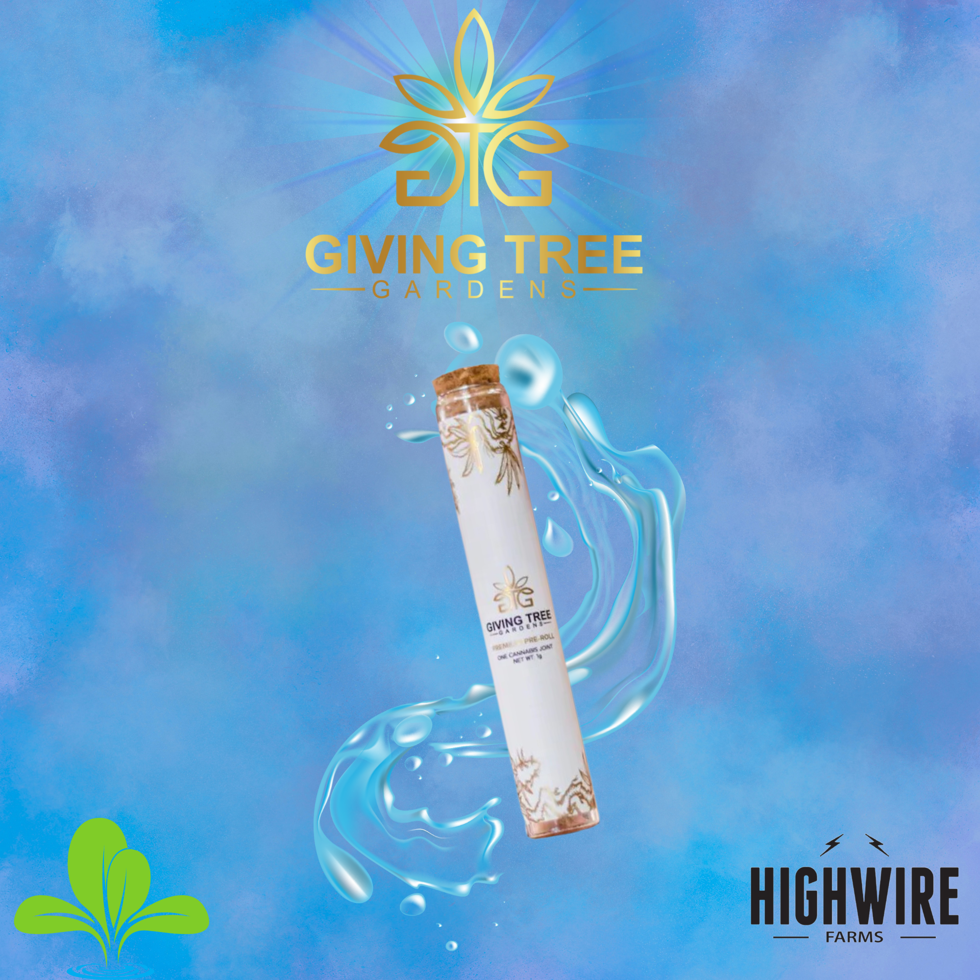 Photograph of product: Giving Tree Gardens - Captain Krunch Preroll 1g