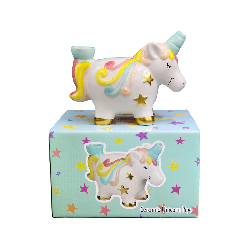 Photograph of product: Fashion Craft Ceramic Unicorn Pipe