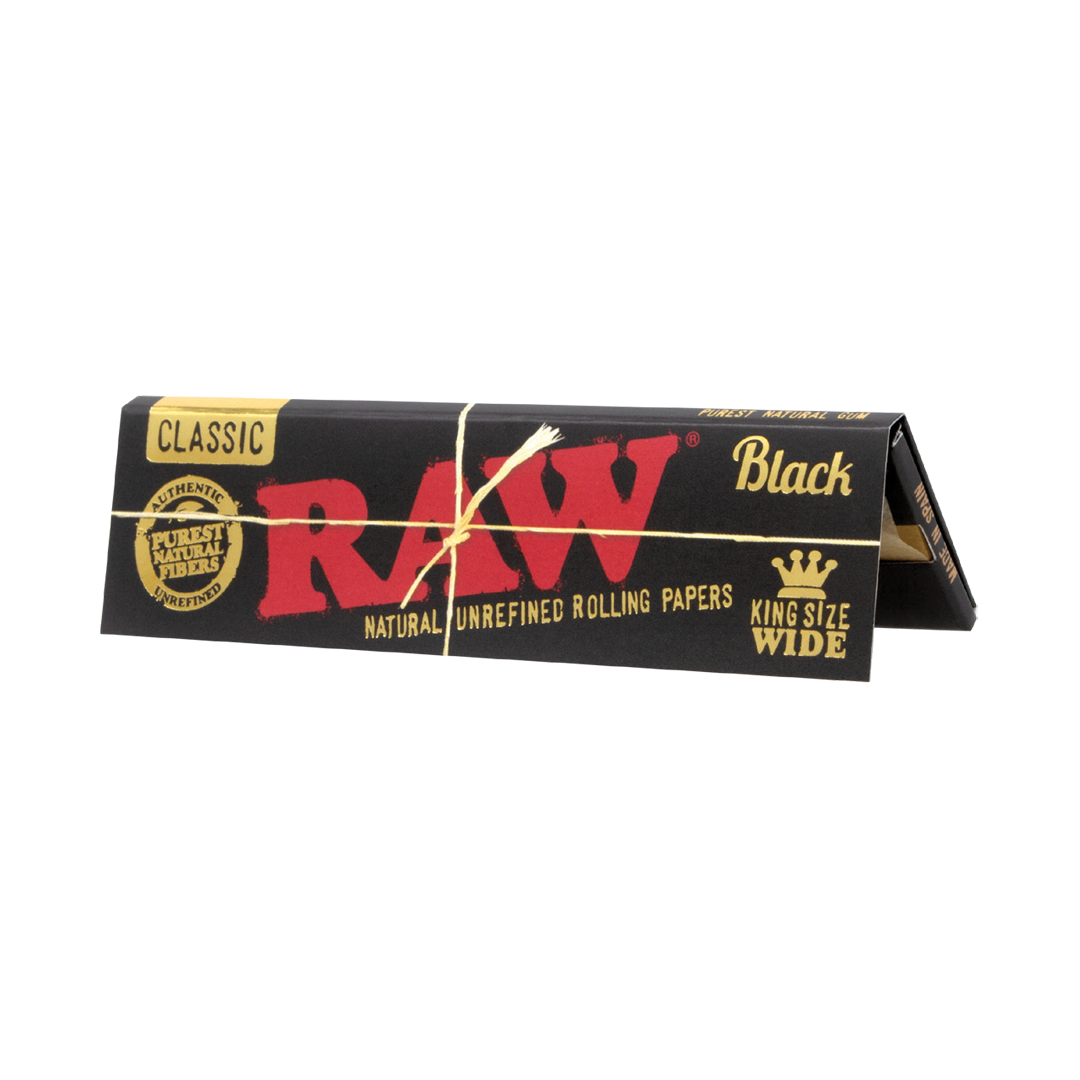Photograph of product: RAW Classic Black Rolling Papers - King Size Wide