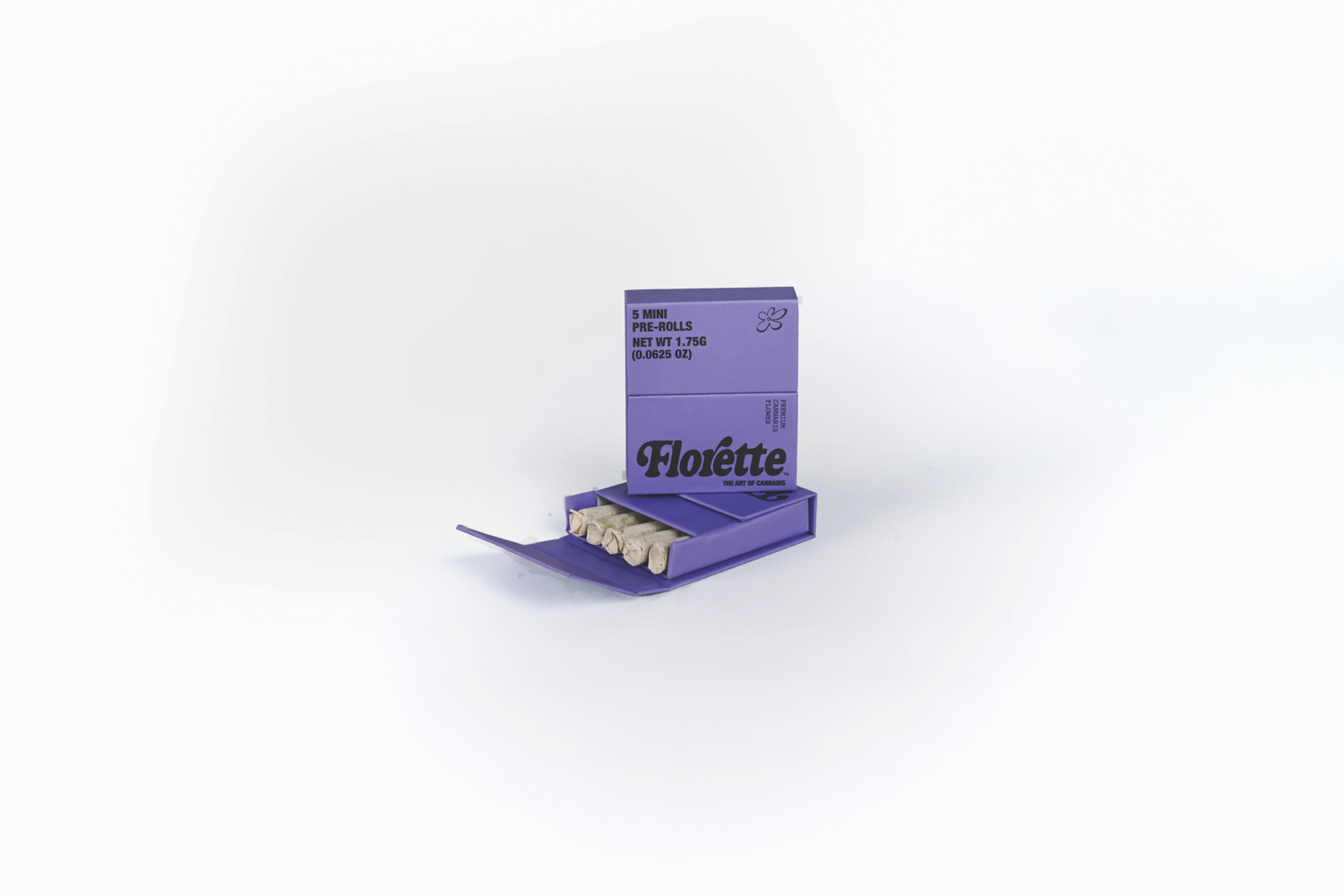 Photograph of Product: Florette - Tahoe OG Mini 5pk Prerolls (0.35g ea) - 1.75g
