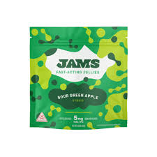 Photograph of product: Sour Green Apple Fast Acting Jams [20pk] (100mg TH-oui)