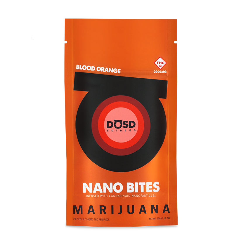 Photograph of product: DOSD - Nano Bites - Blood Orange - 2000mg 20ct
