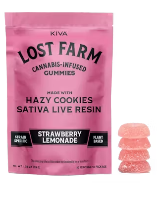 Photograph of product: Live Resin Gummies Straw Lemon Hazy Cookies