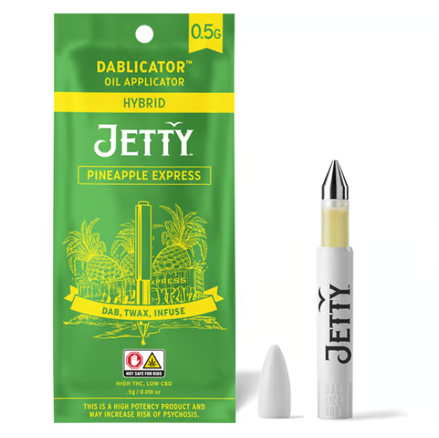 Photograph of product: Jetty Concentrate 0.5g Distillate Dablicator- Pineapple Express
