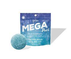 Photograph of product: Gron | 1:1 Blue Razzleberry Mega Pearl - CBG/TH-oui