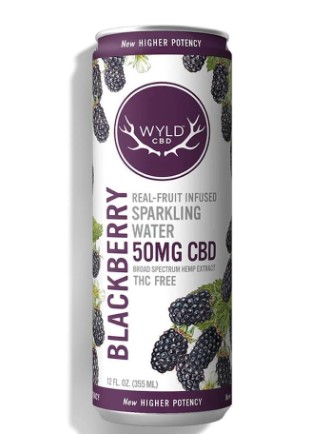 Photograph of product: CBD Sparkling Water | Blackberry | 50mg