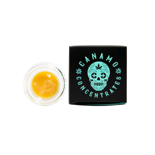 Photograph of product: Canamo: Cured Resin Badder, Grape OG (Hybrid)