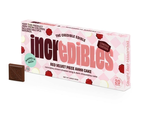 Photograph of product: Red Velvet Cake | 1:1 TH-oui:CBD | 10 x 10mg