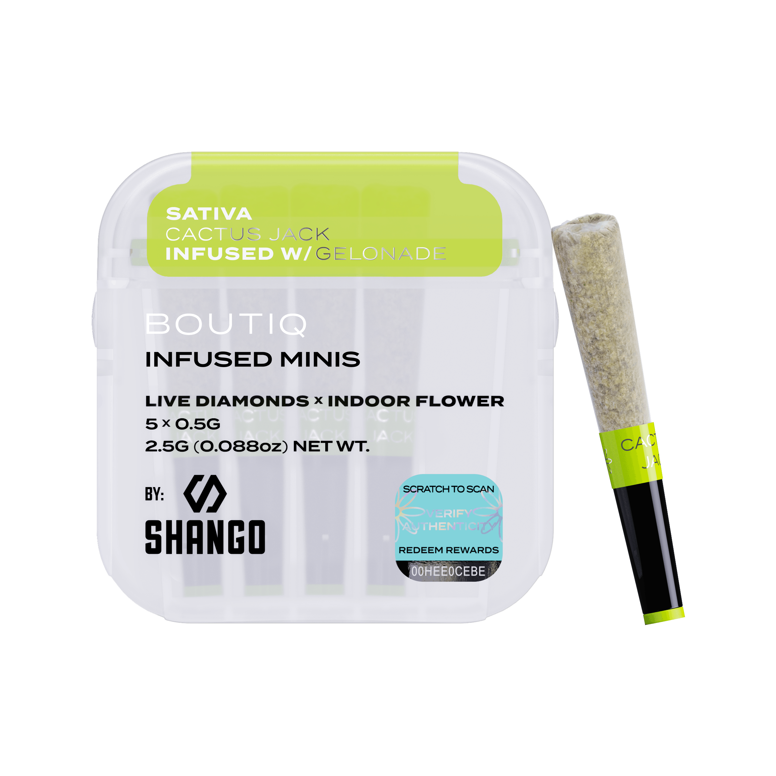 Photograph of product: Boutiq - Cactus Jack (Oui'd) 5pk Infused Preroll