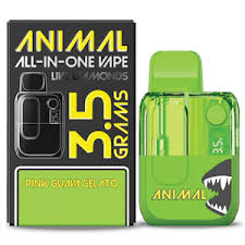 Photograph of product: ANIMAL | Pink Guava Gelato | AIO Live Diamond Disposable Vape | 3.5g