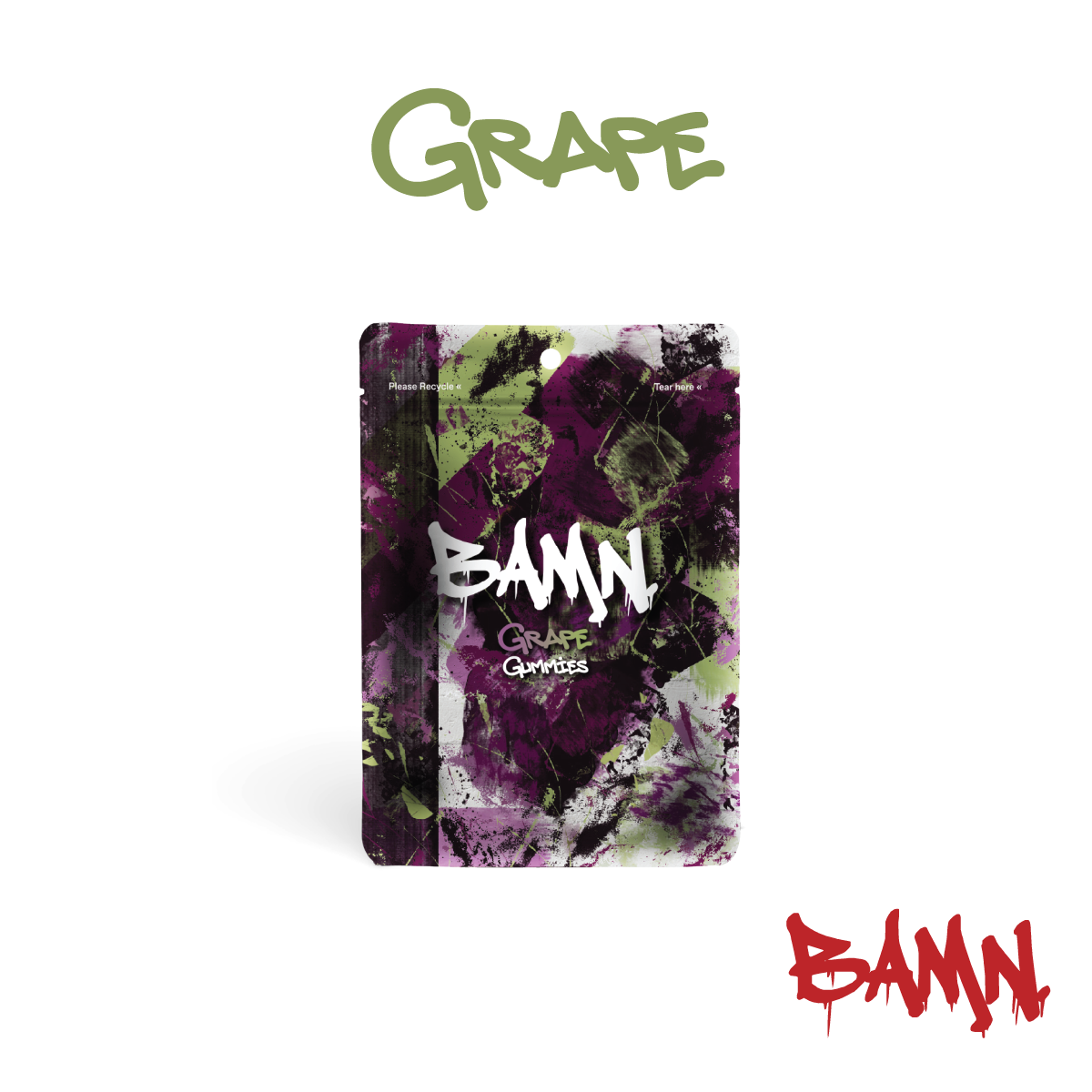 Photograph of product: BAMN Grape Gummies | 200mg