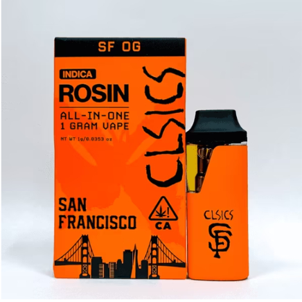 Photograph of product: SF OG LIVE ROSIN 1G ALL-IN-ONE