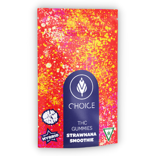 Photograph of product: Choice Strawnana Smoothie Hybrid Soft Chews 200mg TH-oui