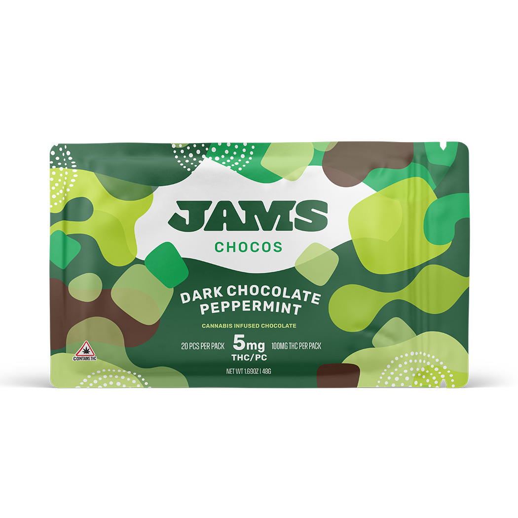 Photograph of Product: Choco's Peppermint Dark Chocolate 100mg