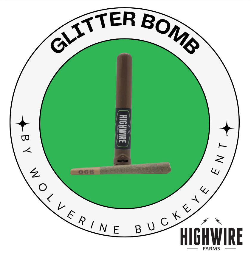 Photograph of product: Glitter Bomb Preroll 1g