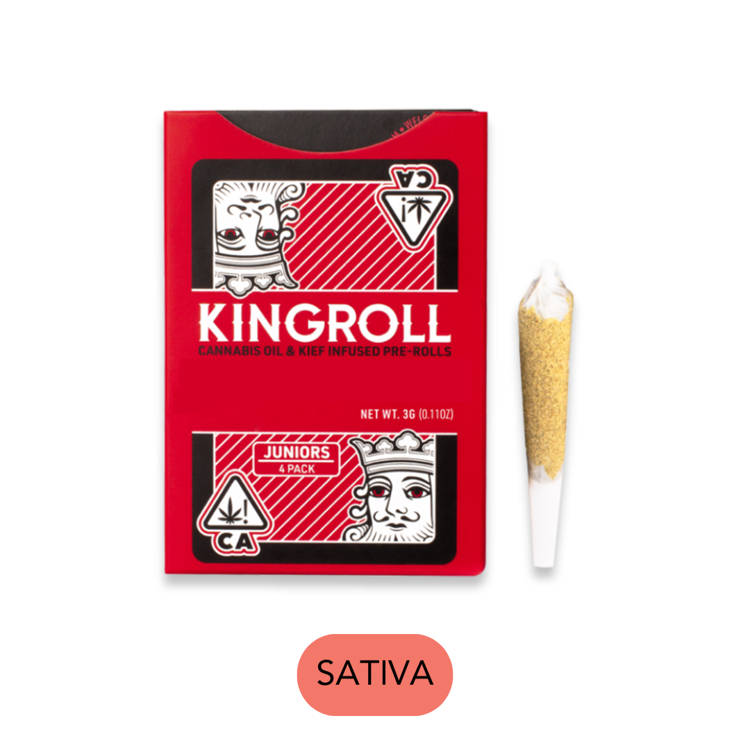 Photograph of product: KingRoll - Juniors - Variety Oui'd Mix #6 - Infused Preroll Pack - 4pk - 3.0g