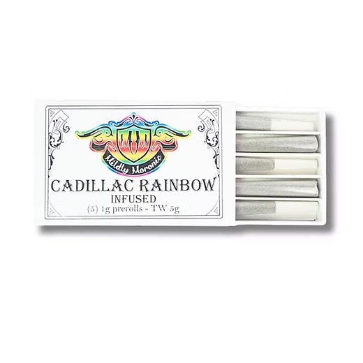 Photograph of product: Mildly Moronic - Cadillac Rainbow au chocolat Infused - 5pk Pre rolls