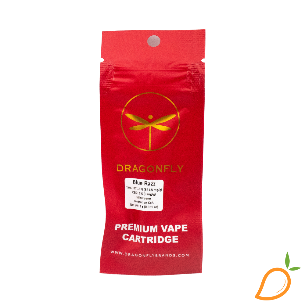 Photograph of product: 1g Blue Razz Vape Dragonfly