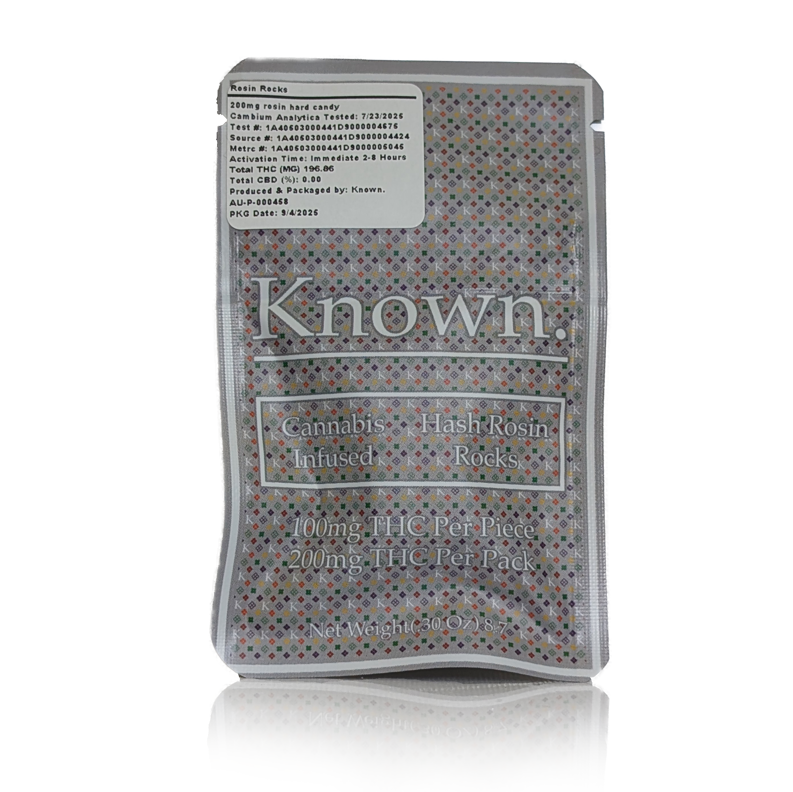 Photograph of product: BLUE RASPBERRY - ROSIN ROCKS - 200MG (2X100MG HARD CANDIES)