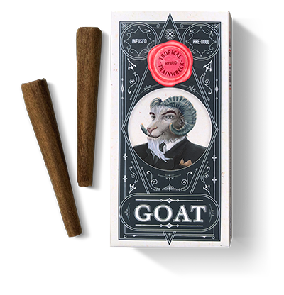 Photograph of product: Infused Pre-Roll Pack - Tropical TrainWreck (2 x 0.6g)