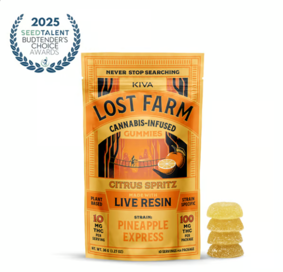 Photograph of product: KIVA Lost Farm | Citrus Spritz - 10pk | Edible