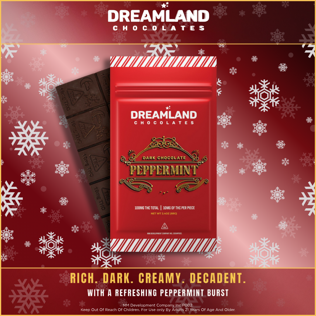 Photograph of product: Dreamland Dark Chocolate Peppermint Bar