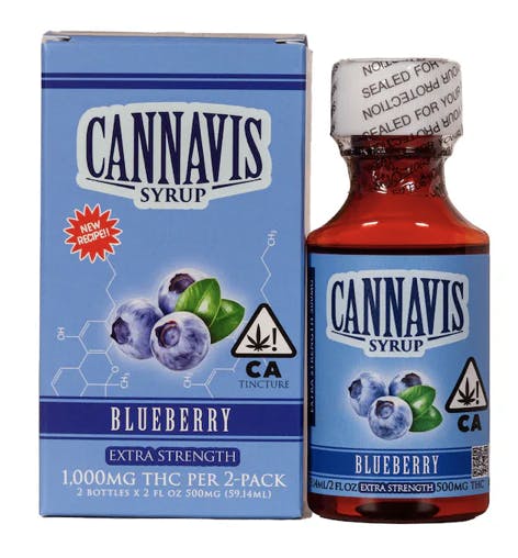 Photograph of product: 2pk Blue Raspberry 1000mg Extra Strength Syrup - Retail