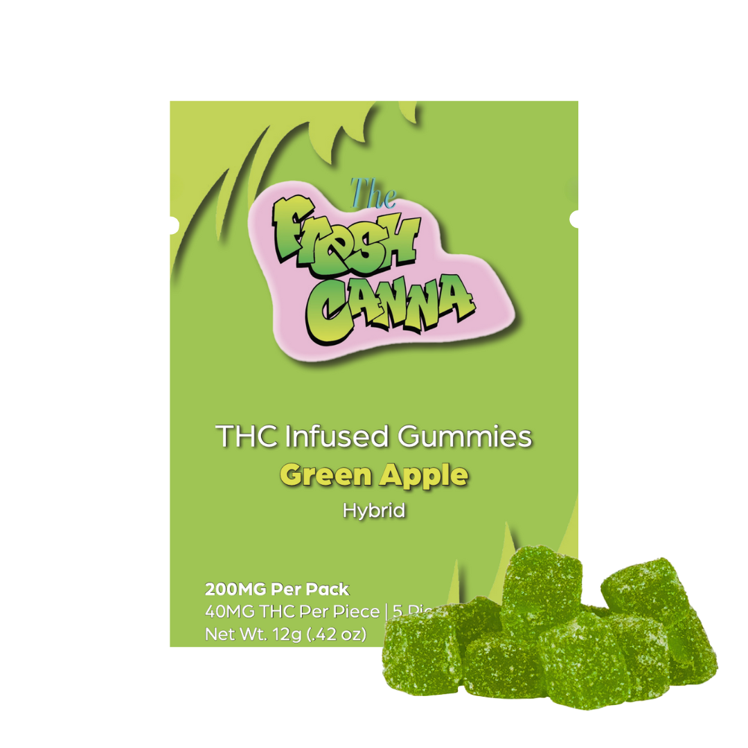 Photograph of product: Fresh Canna | Green Apple Gummies | 5x40mg | 200mg
