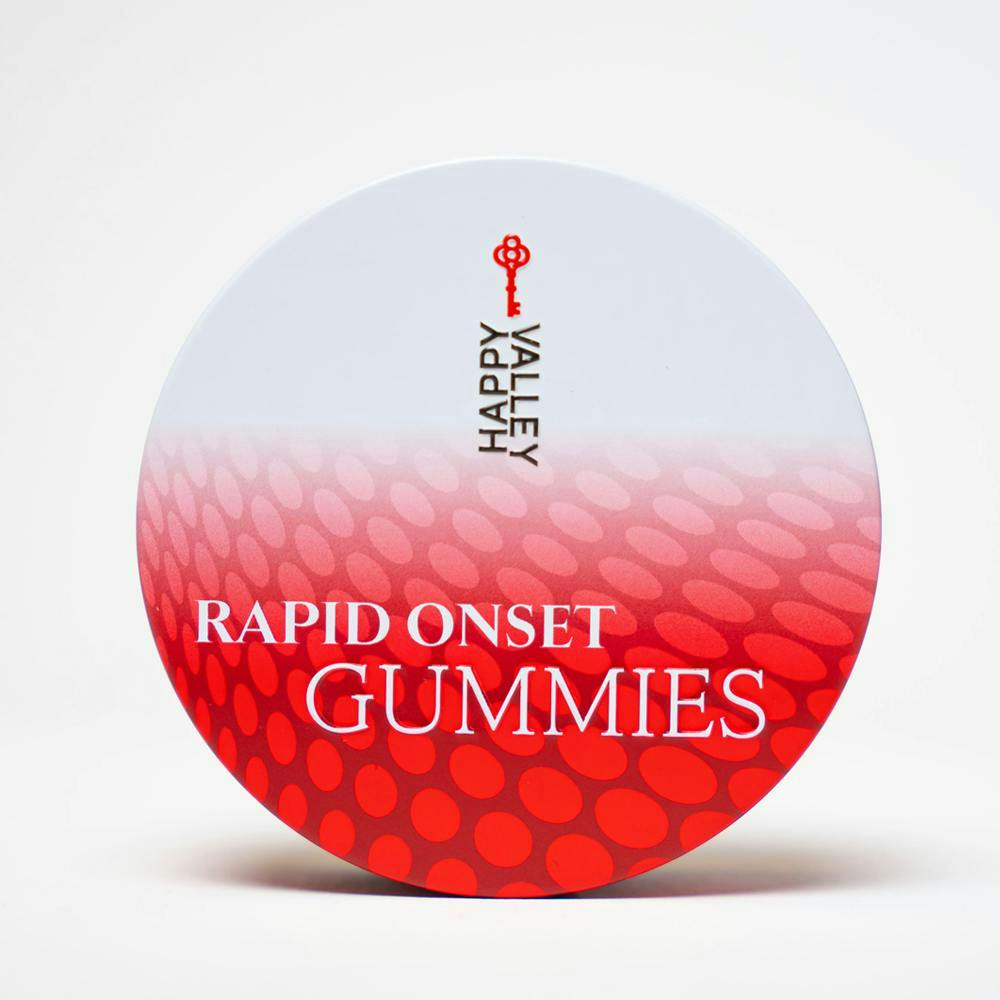 Photograph of product: Happy Valley - Strawberry Lemonade - 100mg 20pk Rapid Onset Gummies