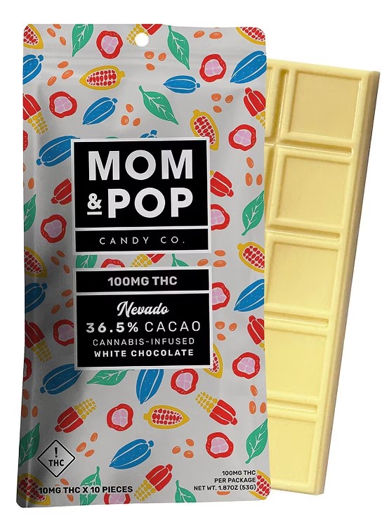 Photograph of product: Mom & Pop | White Chocolate | 100mg