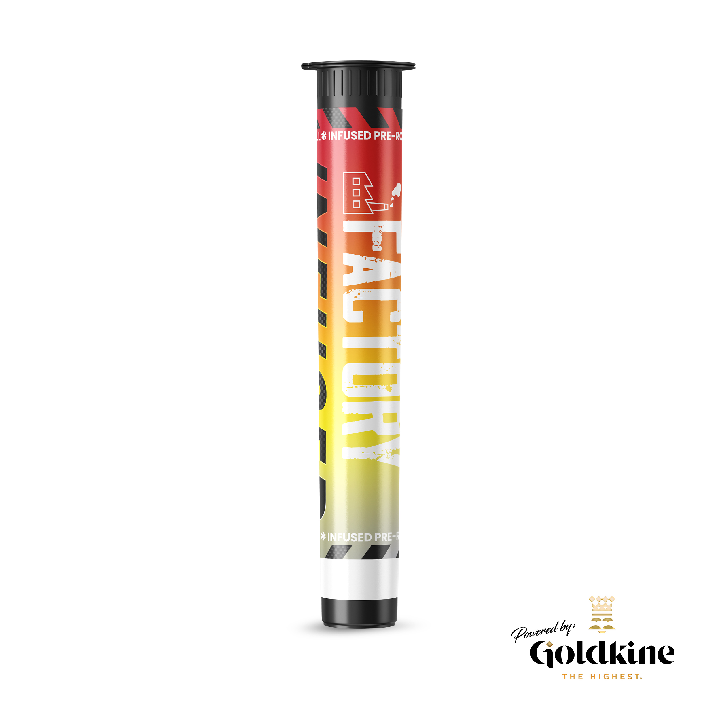 Photograph of product: Factory | Rainbow Sherbert | 1G Distillate Infused Pre-Roll