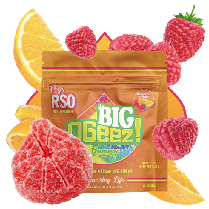 Photograph of product: Peg's BIG RSO | Raspberry Orange | 10mg 10pk