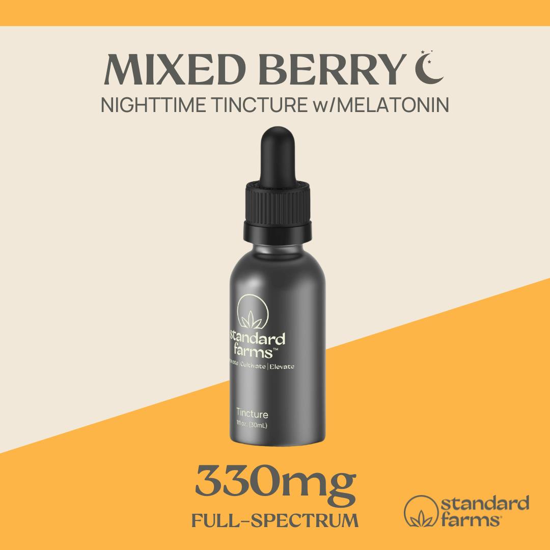Photograph of Product: Mixed Berry Nighttime Tincture w/Melatonin 330mg (I) [30mL] - 