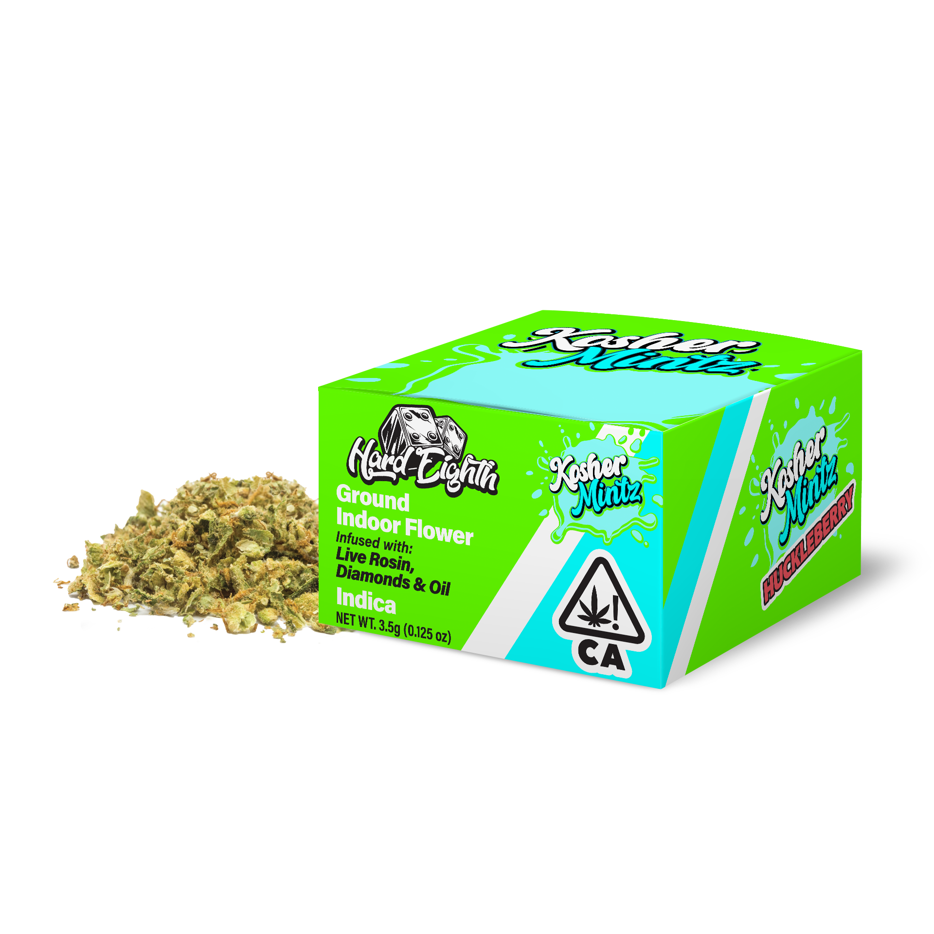 Photograph of product: Kosher Mintz Infused Indoor Ground Flower by Froot - 3.5g