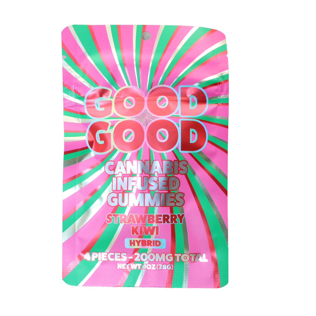 Photograph of product: Good Good - 200mg Gummies 4pk - Strawberry Kiwi