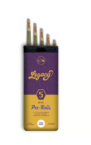 Photograph of product: LEGACY PURPLE CHERRY RIPPLE #1 5PK PRE-ROLLS
