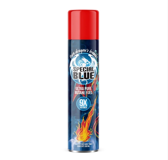 Photograph of product: Special Blue 5x 300ml Butane