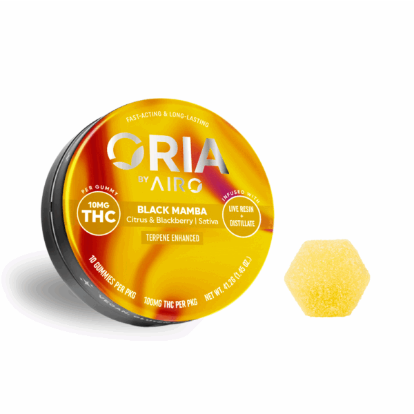 Photograph of product: ORIA - Black Mamba Gummies - 100mg (10pcs)